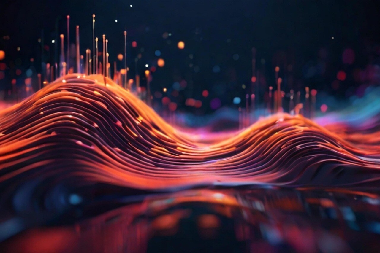 Futuristic pattern to represent network automation