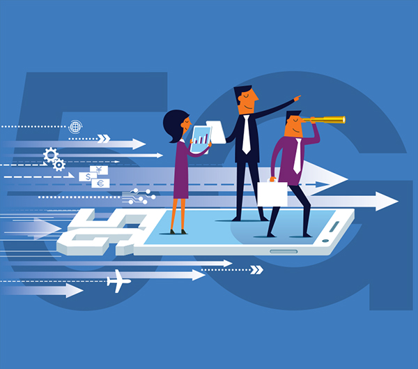 cartoon illustration 5G