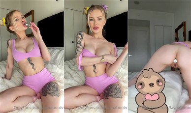 Laynabootv  Nude Sucking Butt Plug Porn Video